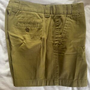 J crew green shorts